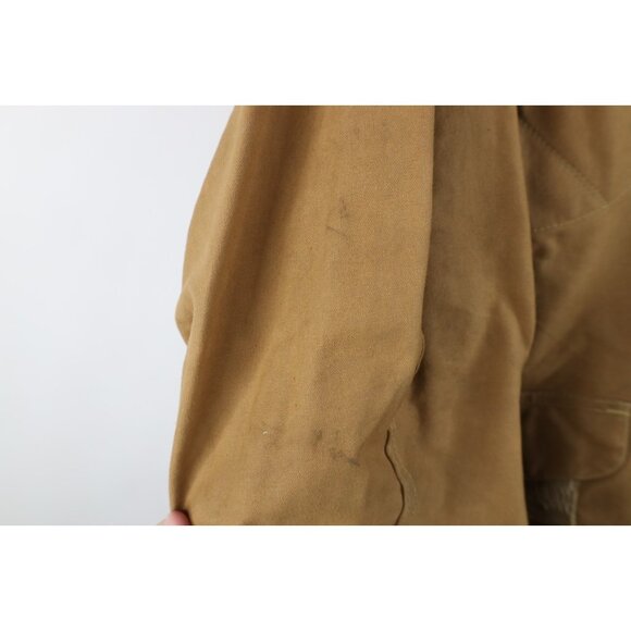 Vtg 90s CC Filson Mens 48 XL Waxed Tin Cloth Hunting Birding Jacket Hooded USA - Picture 5 of 16
